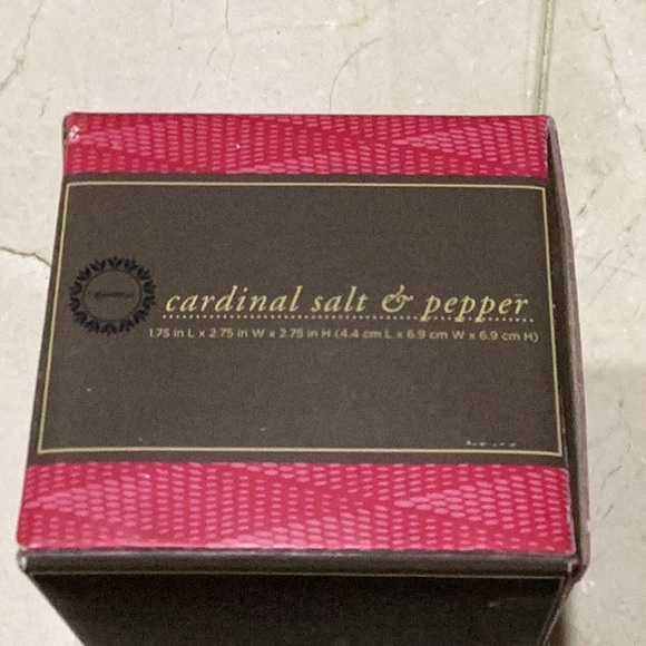 Trim A Home Moose and Cardinal Salt  & Pepper Shakers NIB - Picture 10 of 11